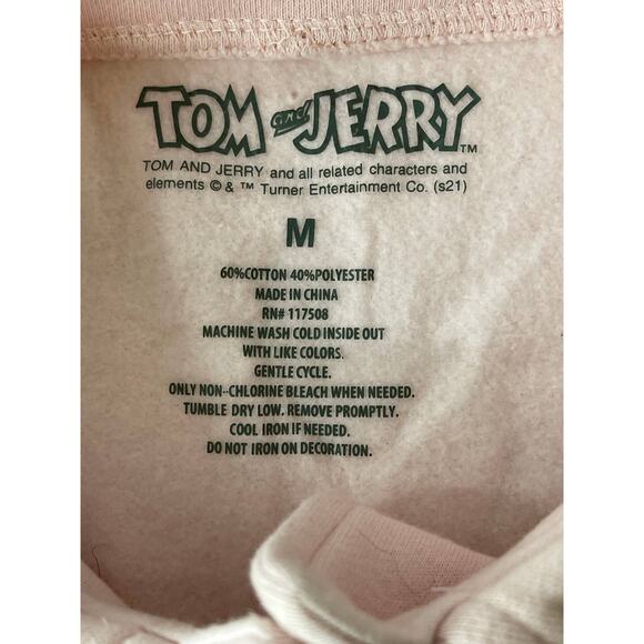 Tom and Jerry Looney Tunes Womens Button Down Shirt Jacket Collared Medium NEW - Picture 6 of 6